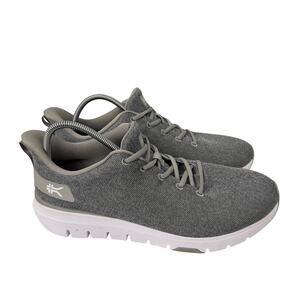 Kuru Flex Via Shoes Mens Size 12.5 M Gray White Walking Lace Up Orthopedic